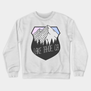 Lake Tahoe, California Mountain Crest Sunset Crewneck Sweatshirt